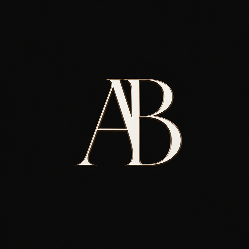 AB monogram — Avishek Busviah